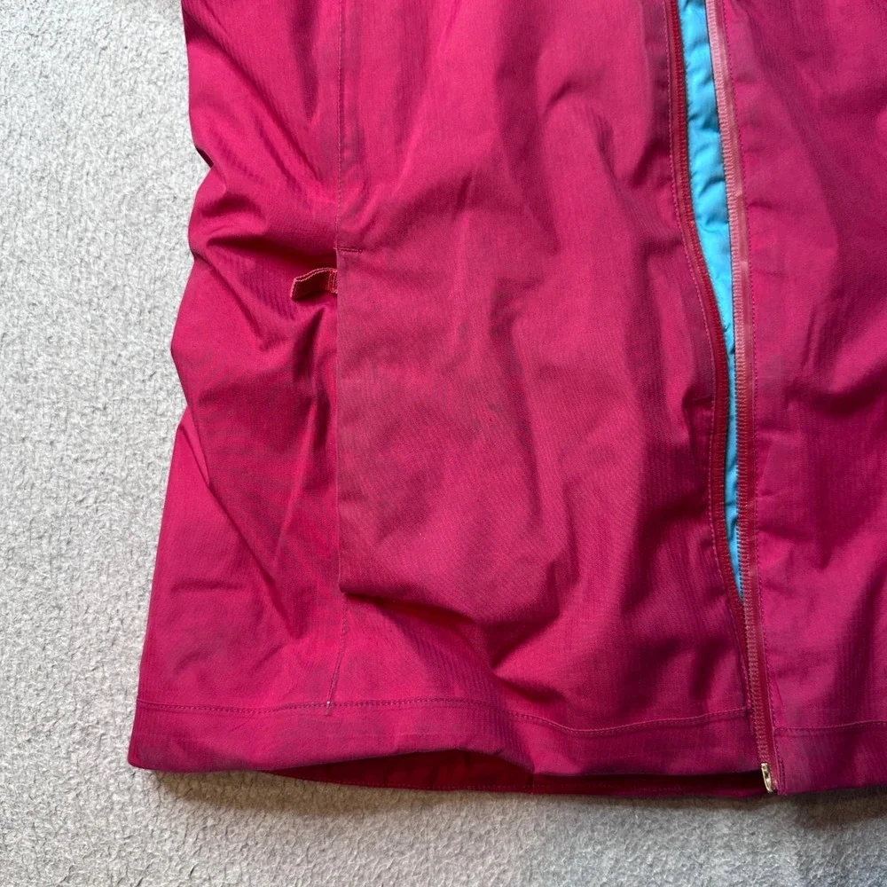 Patagonia Jacket Girls M‎ 10 Pink Blue Insulated Ski Snowboard 68525 Broken Zip