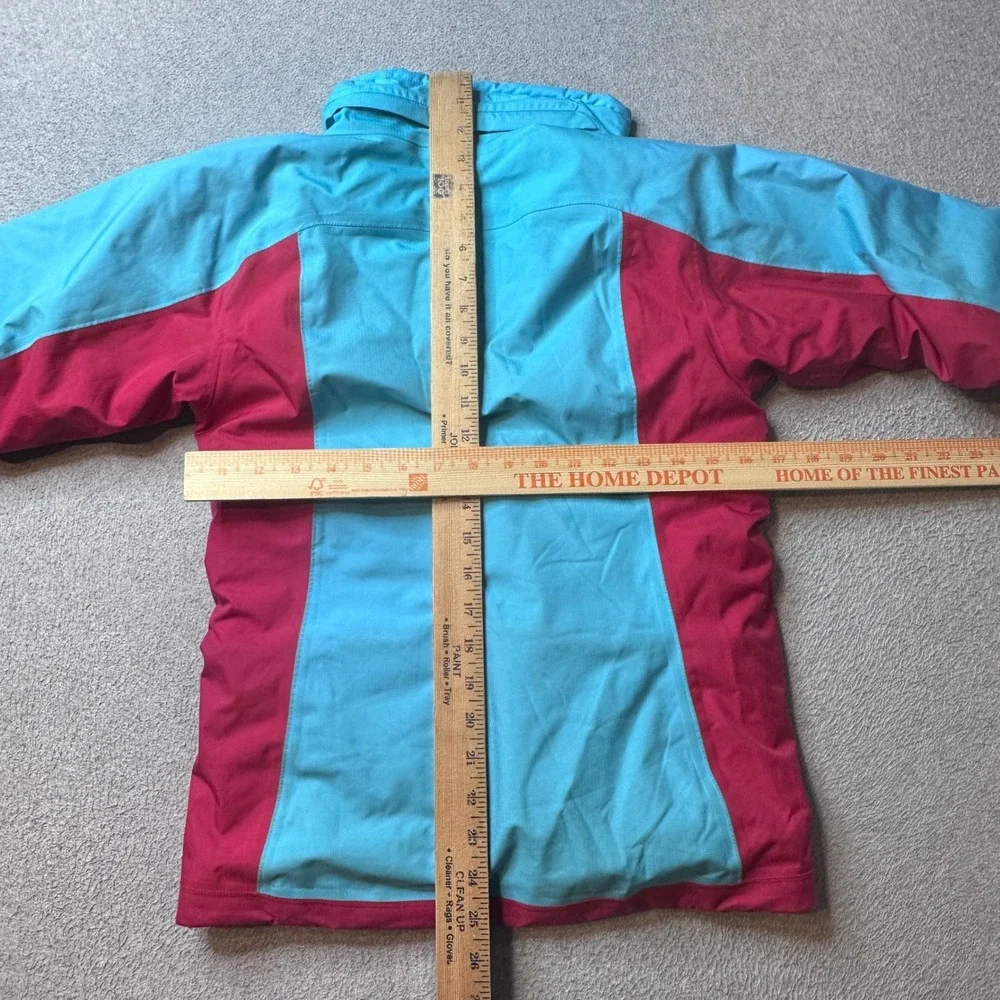 Patagonia Jacket Girls M‎ 10 Pink Blue Insulated Ski Snowboard 68525 Broken Zip