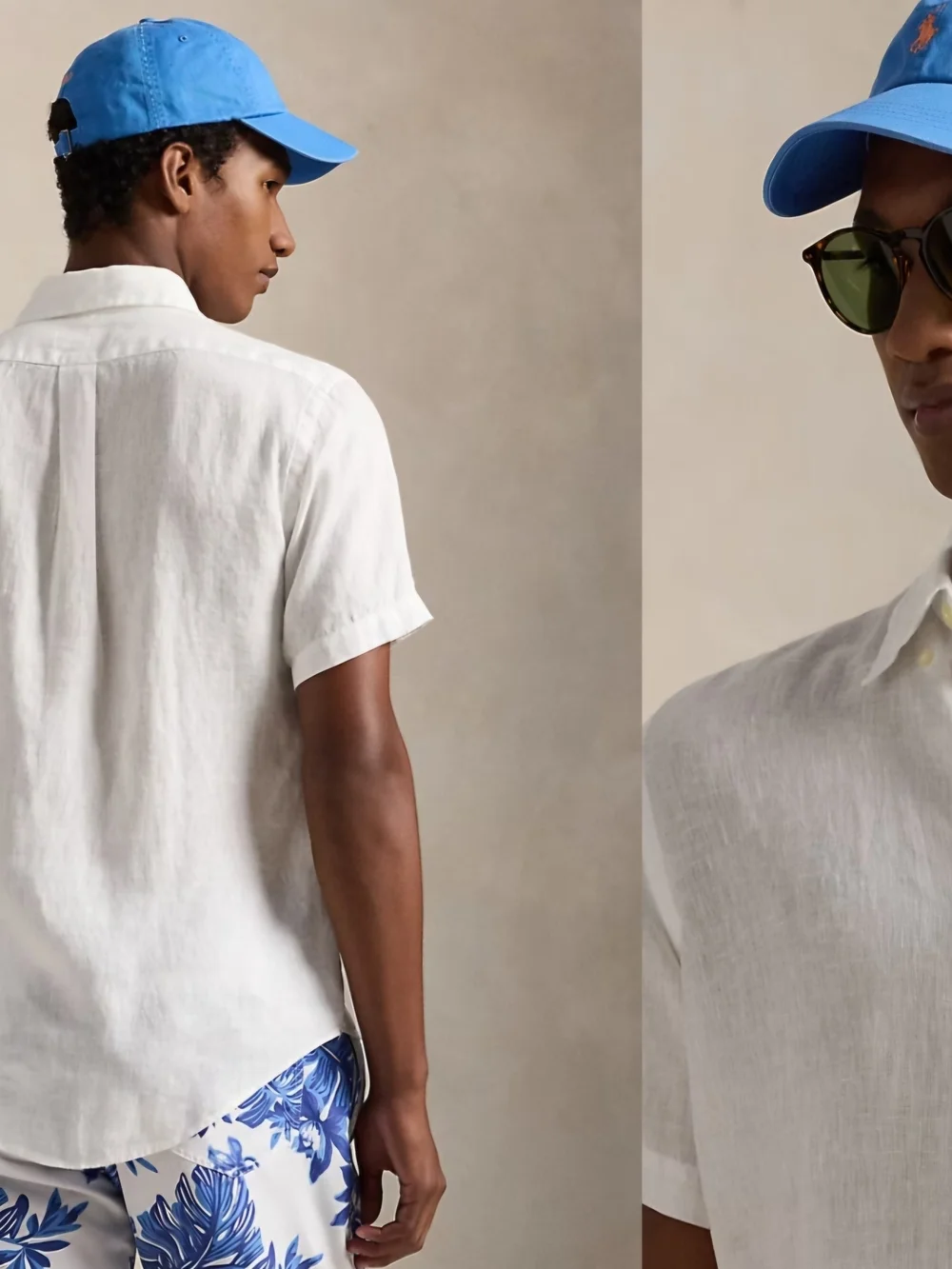 Polo by Ralph Lauren White Preppy Short-Sleeve Cotton Button-Down  Navy Pony