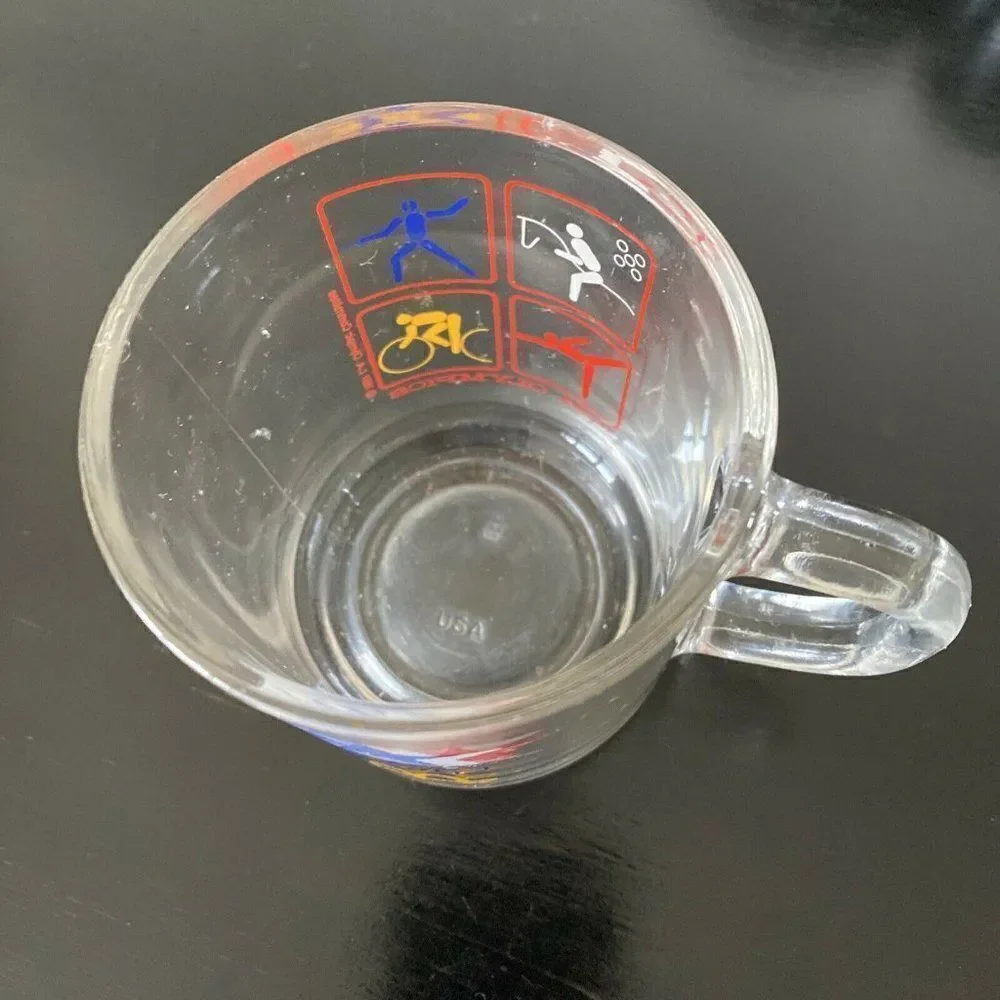 VTG McDonalds 1984 Los Angeles Olympics Glass Mug