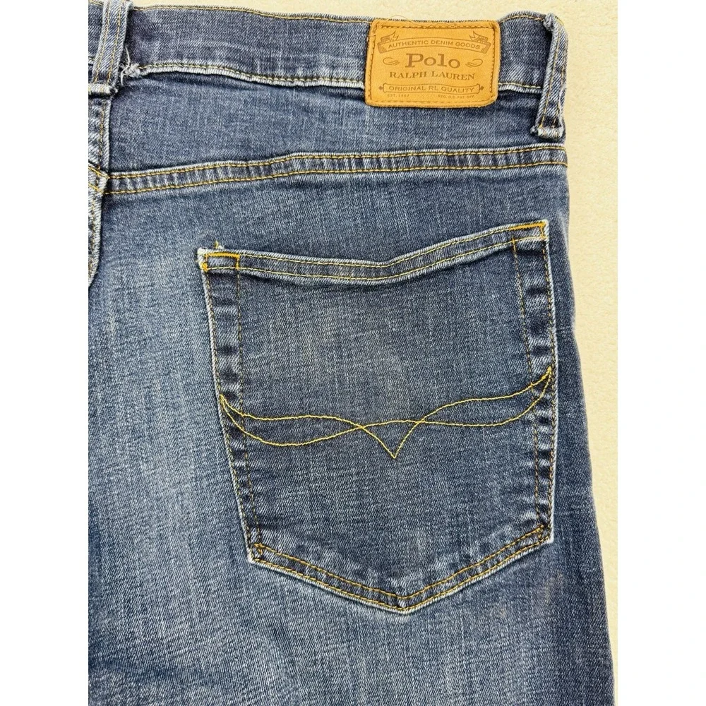 Polo‎ Ralph Lauren Jeans Mens 36x Tall Blue Denim Classic Straight Everyday