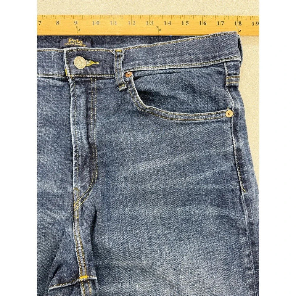 Polo‎ Ralph Lauren Jeans Mens 36x Tall Blue Denim Classic Straight Everyday