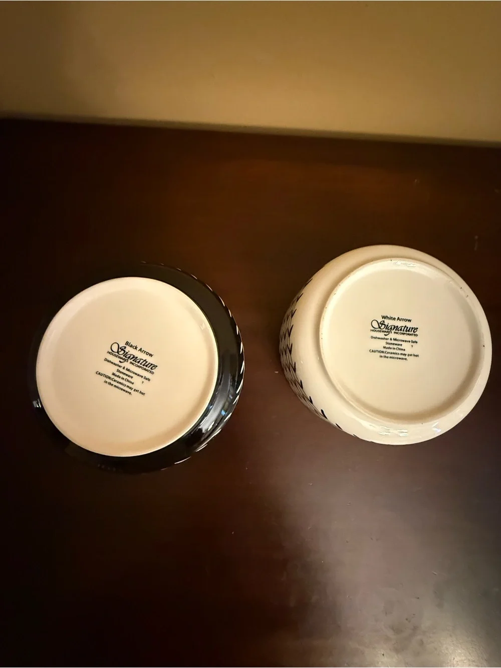 Black & White Paw-Print Stoneware Ceramic Dog Bowl Set cleaned and sanitized.