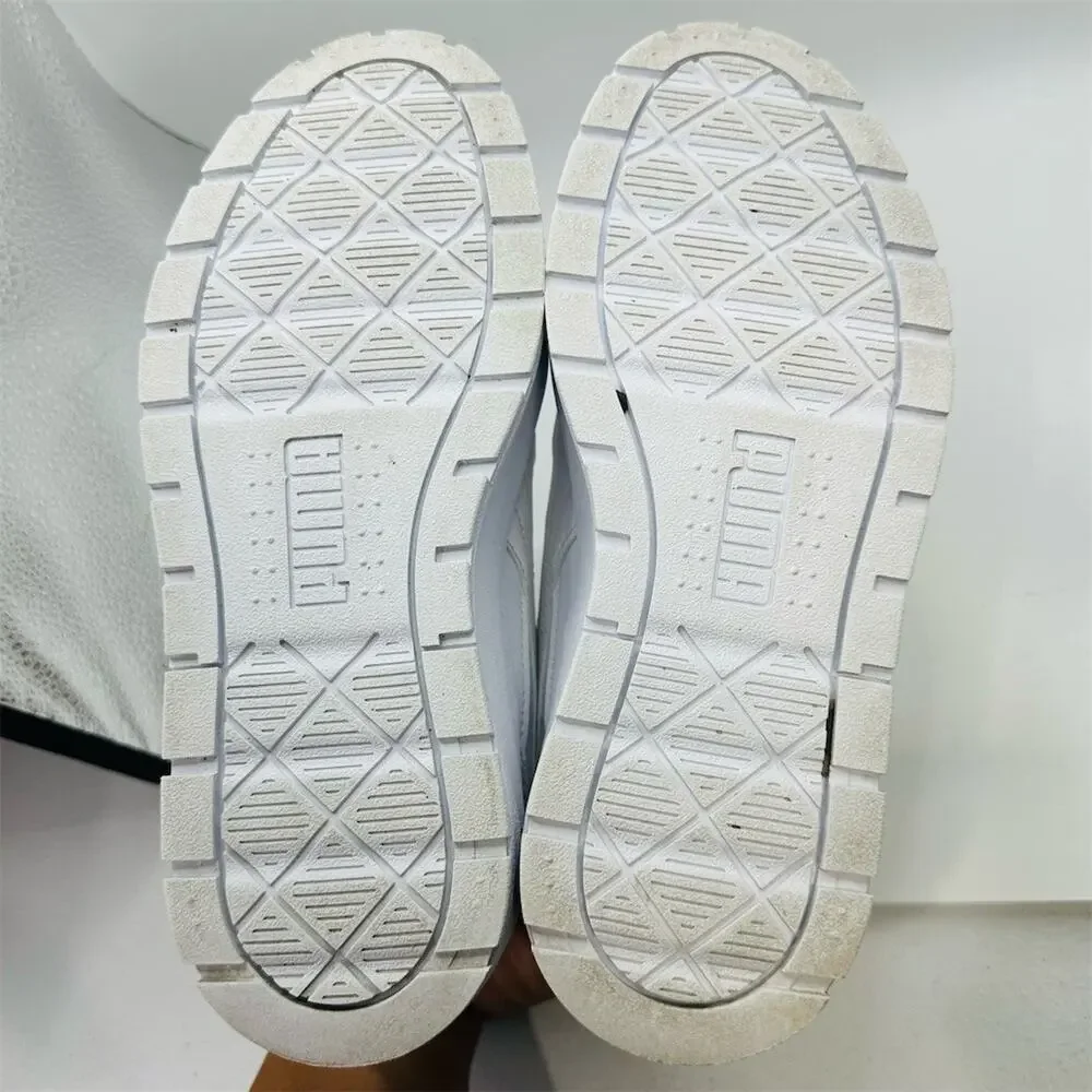 PUMA Karmen II Idol Girls Sneakers White Lace-Up Platform Size 4.5 Youth