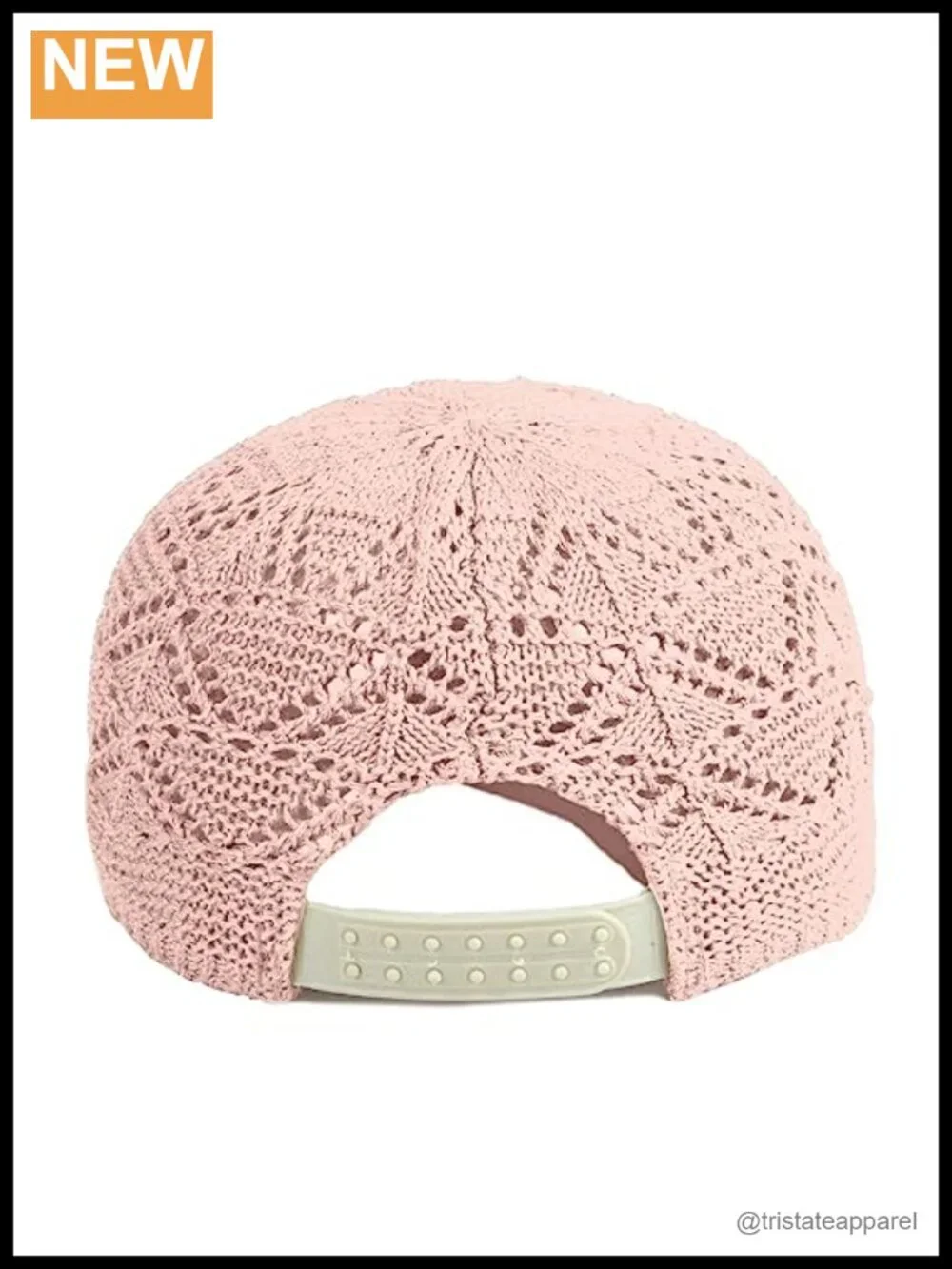 Crochet Knit Baseball Cap for Women Summer Breathable Adjustable Sun Protection