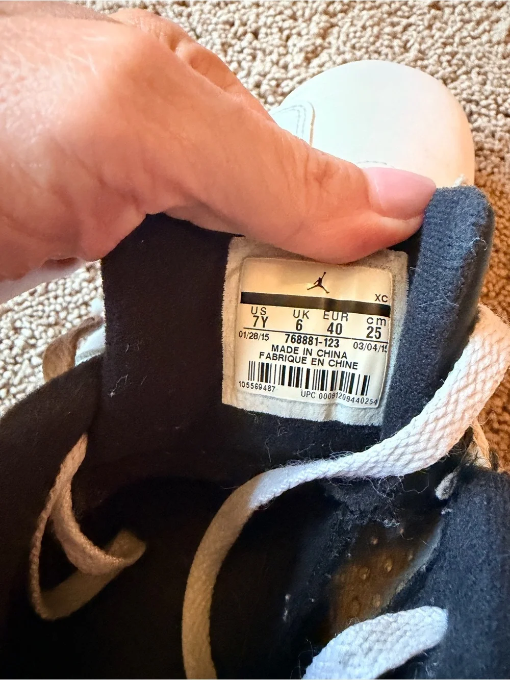 Jordan youth sneakers