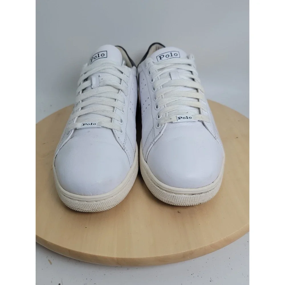Men's POLO RALPH LAUREN Wilton Leather Trainers Men 11 D