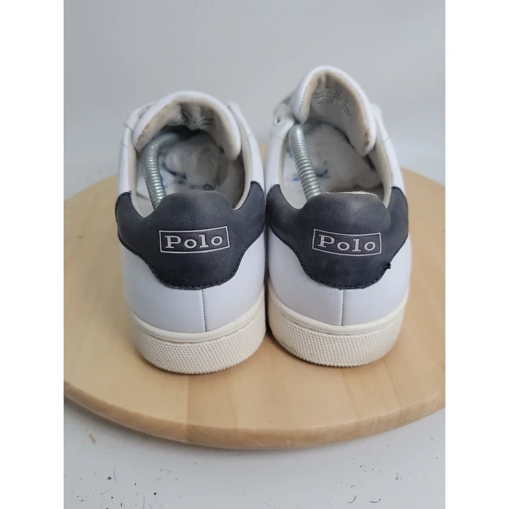 Men's POLO RALPH LAUREN Wilton Leather Trainers Men 11 D