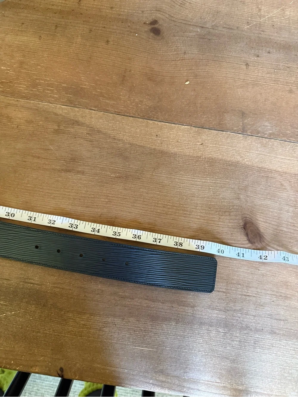 LV Epi Leather LV Initiales Belt Black Gold 40mm