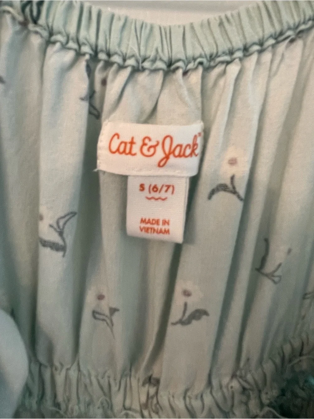 Cat & Jack tiered shoulder elasticized
