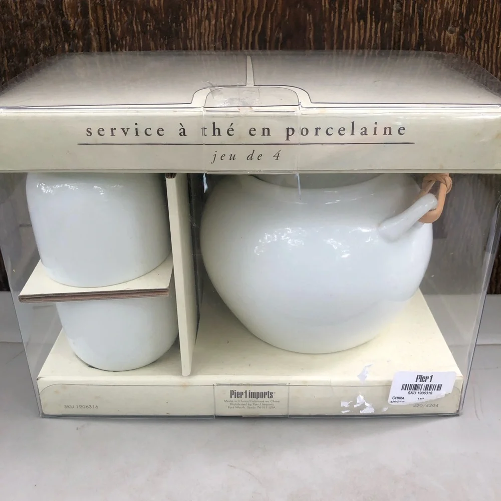 Pier 1 porcelain teapot