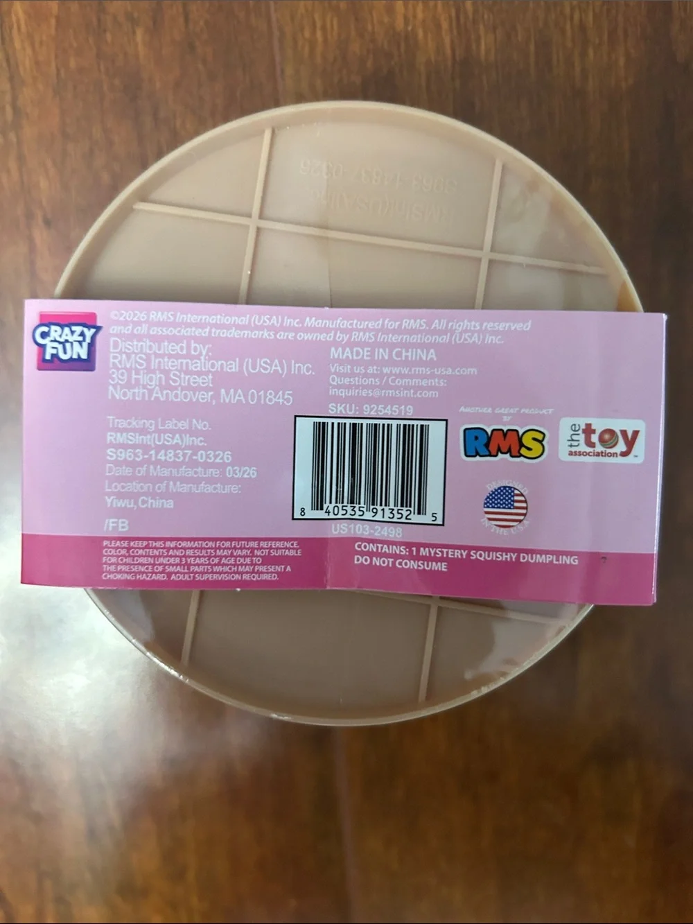 RMS mystery dumpling