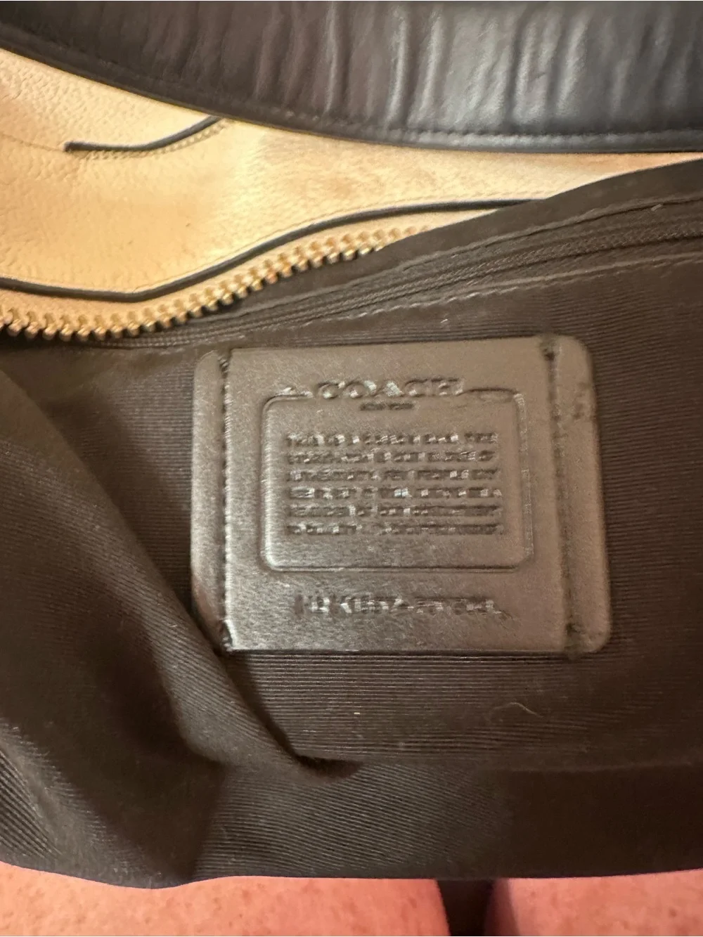 Coach pebble leather