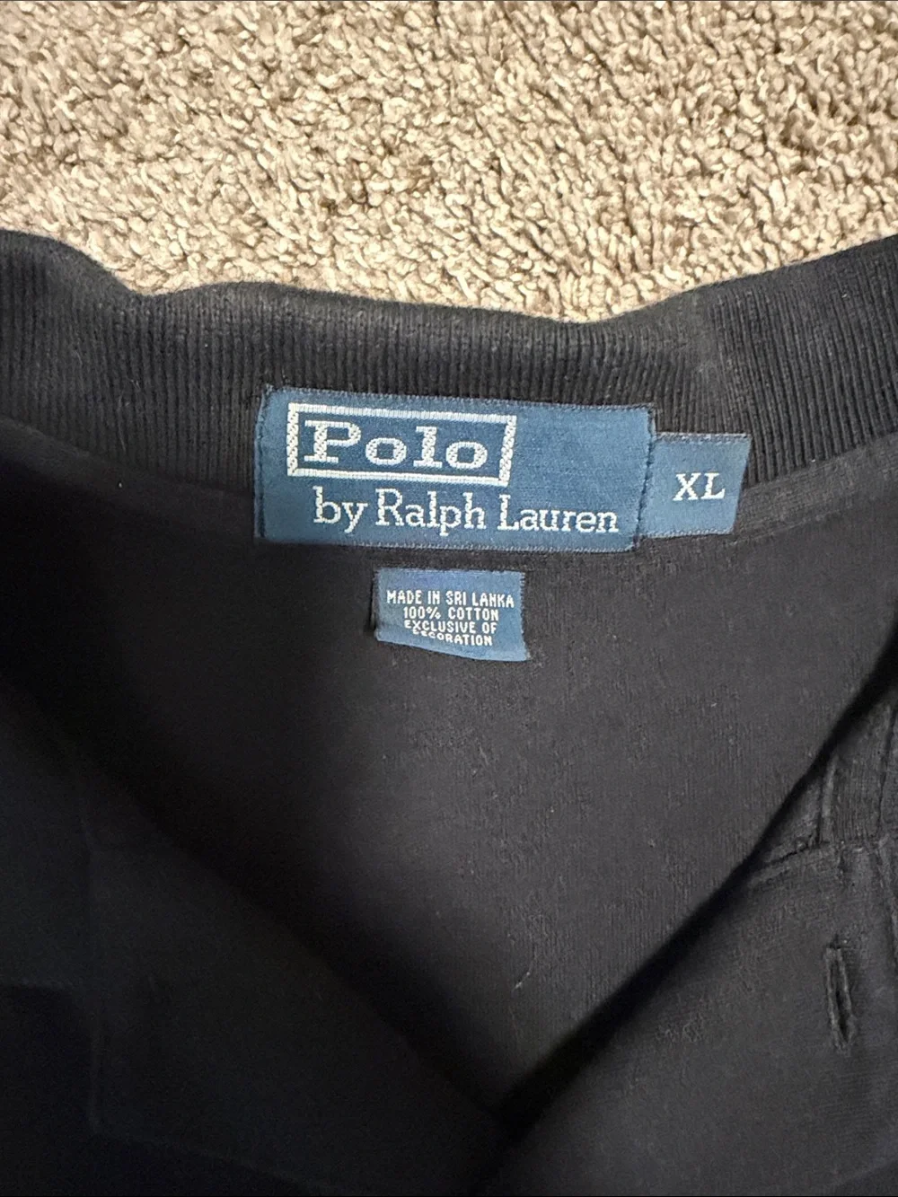 Polo Ralph Lauren sleeve chest black