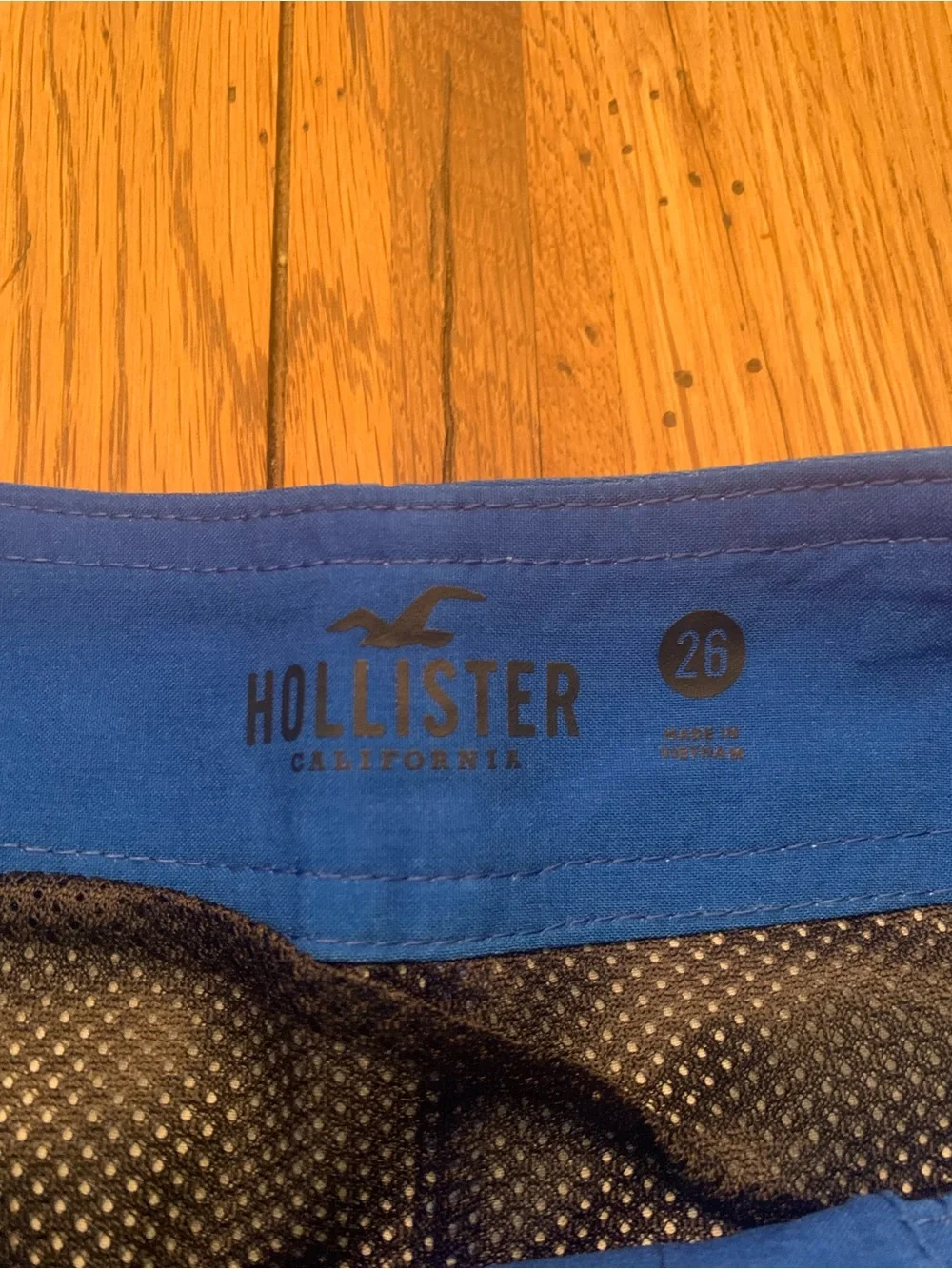 Hollister Teal-to-Blue Ombre Board Shorts/Swim Trunks