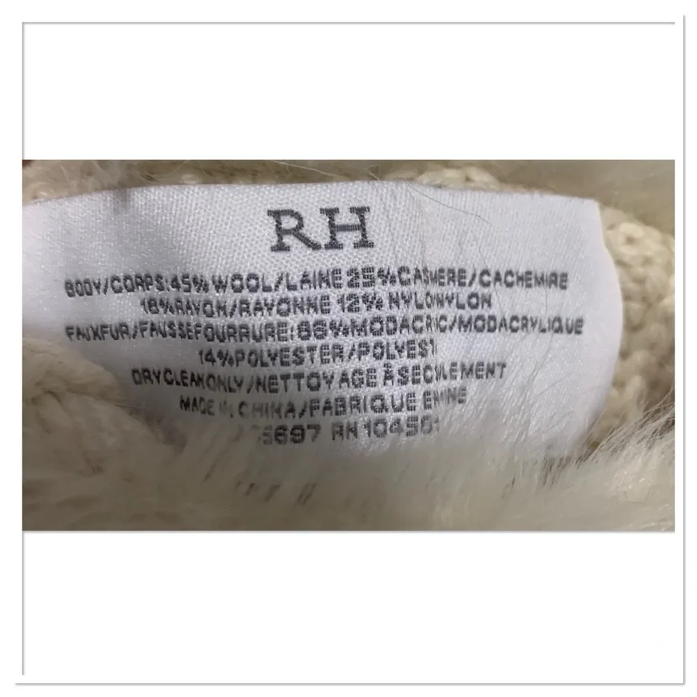 Restoration Hardware ivory cozy