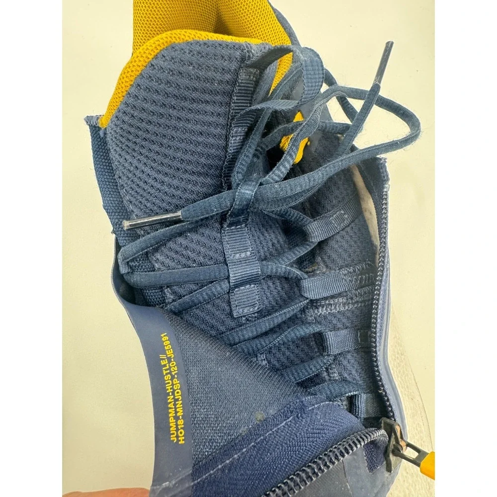 Air Jordan Jumpman Hustle AQ0397-401 Mens Sneaker 10.5 White Navy Michigan Shoes