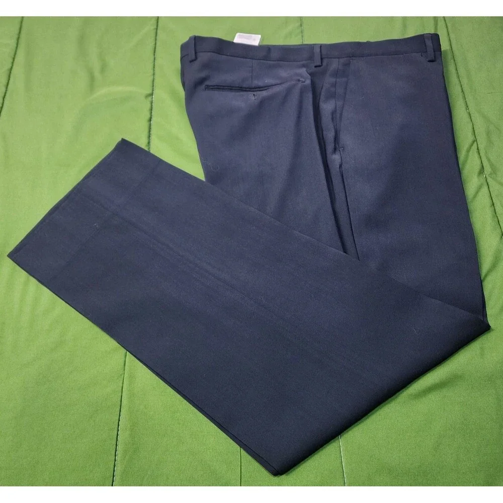 Banana Republic Modern Slim Fit Flat Front Men's Dress Pants Blue Size 38X32