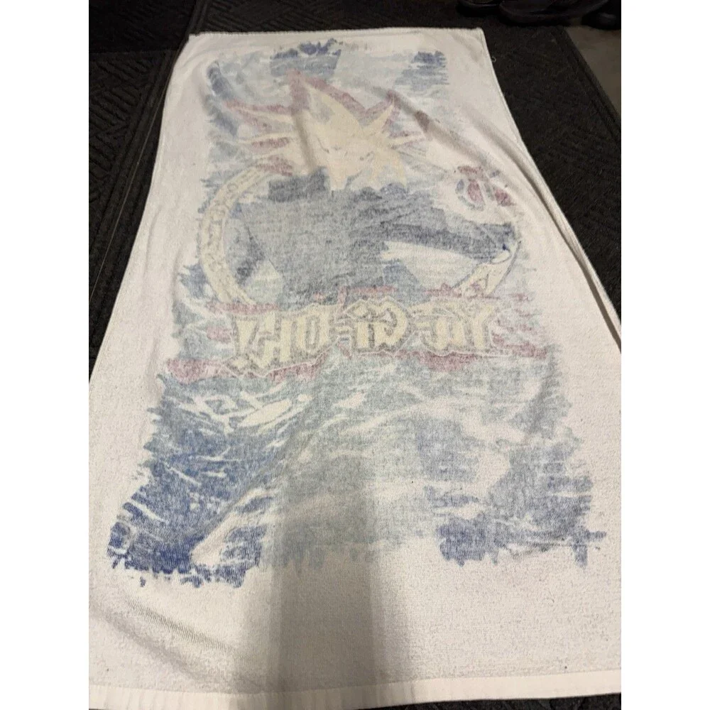 Vintage 1996 Yu-Gi-Oh Beach Towel Bright Colors No Holes