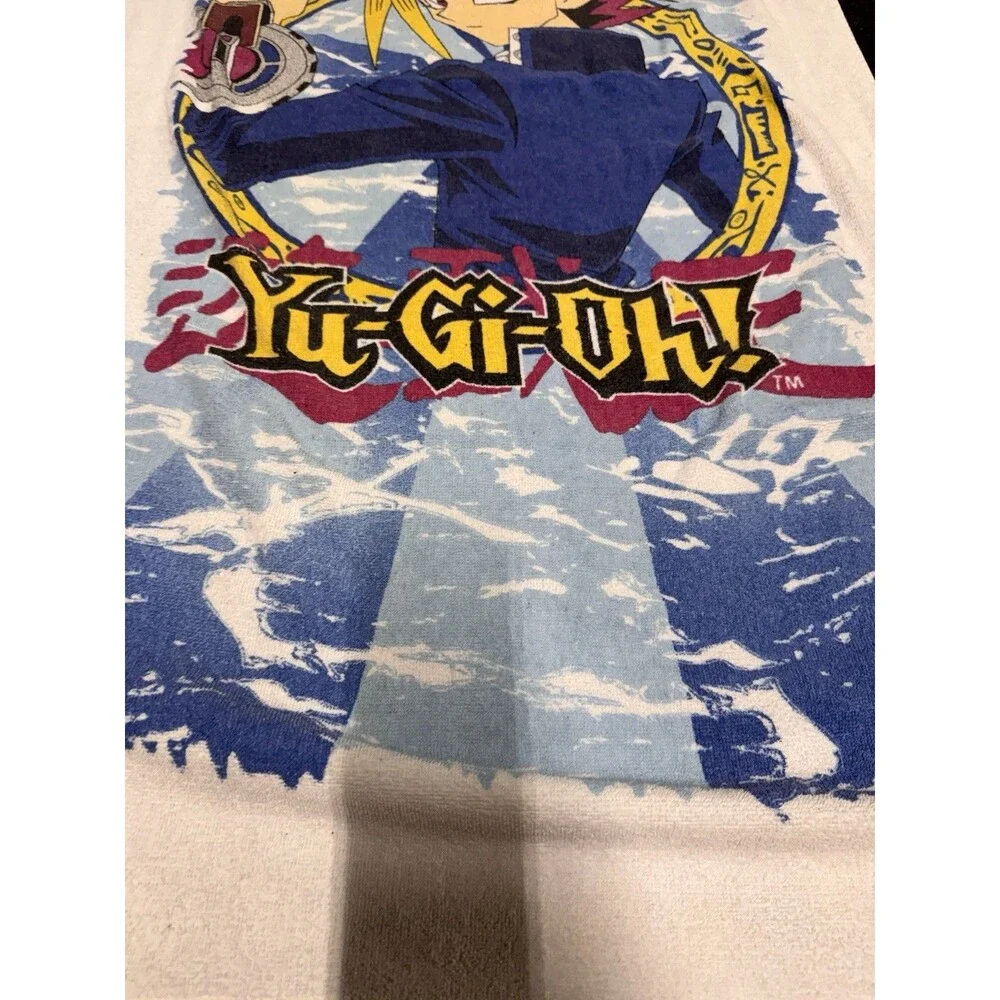 Vintage 1996 Yu-Gi-Oh Beach Towel Bright Colors No Holes