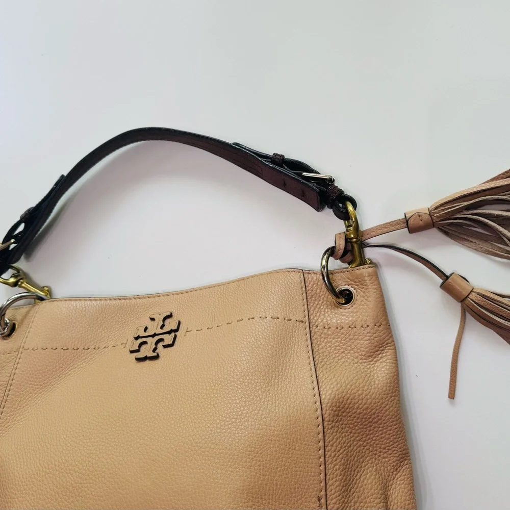 TORY BURCH SHOULDER BAG PEBBLE LEATHER
