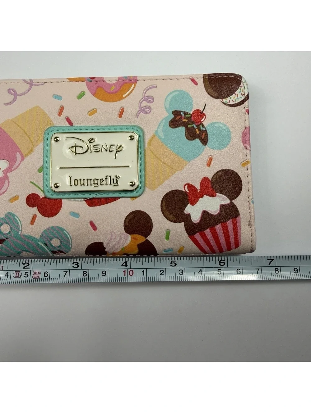 Loungefly Disney Sweet Treats Mickey Minnie Ice Cream Zip Around Wallet