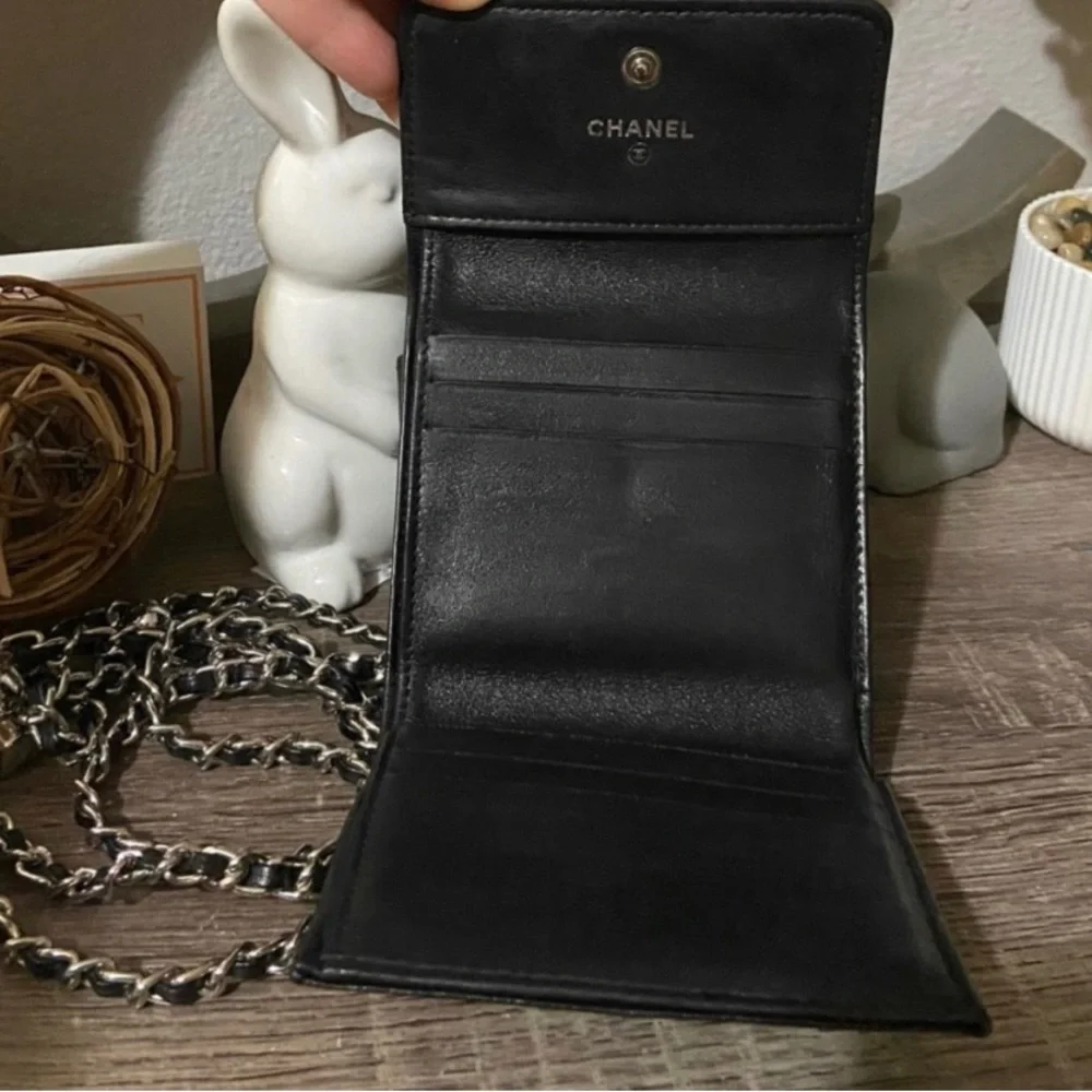 💣⛓️ Chanel Mini Pearl Crush Wallet Chain Adjustable Waist Bag Crossbody