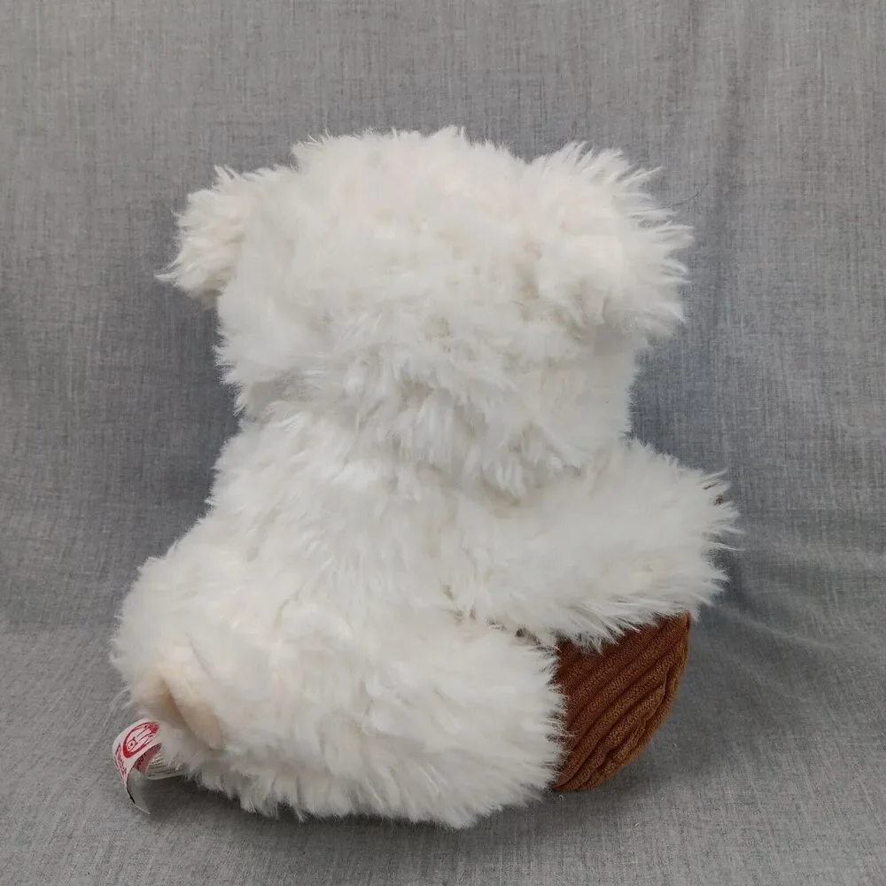 Fiesta Sitting Lamb  Plush Scruffy Jesus Loves Me on Foot Soft Stuffed Animal