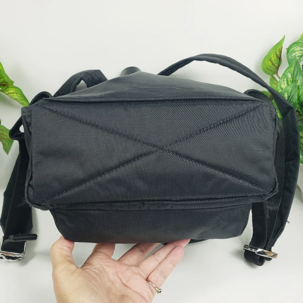 Marc Jacobs Black Backpack - Nylon Unisex Utility School Travel Luggage 13 x 9