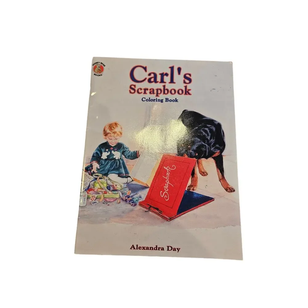 Carl’s Scrapbook Coloring Book By Alexandra Day Good Dog Carl 1997 Unused New