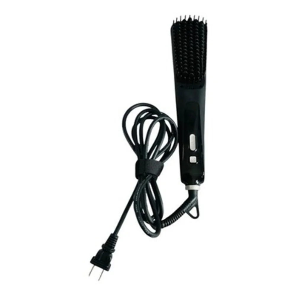 EStone Hair Straightener Brush Model S112 Dual Voltage Electric Black VG