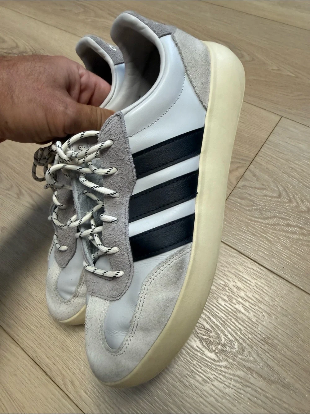 Adidas Barreda Decode sneakers in Grey One/Core Black/Alumina color Size 10