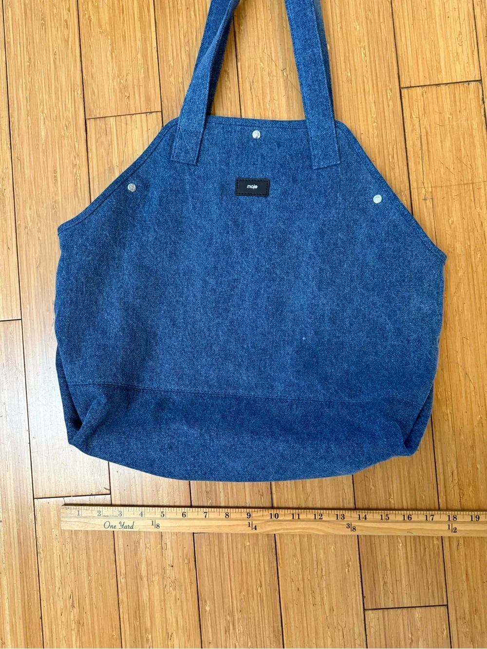Maje denim tote
