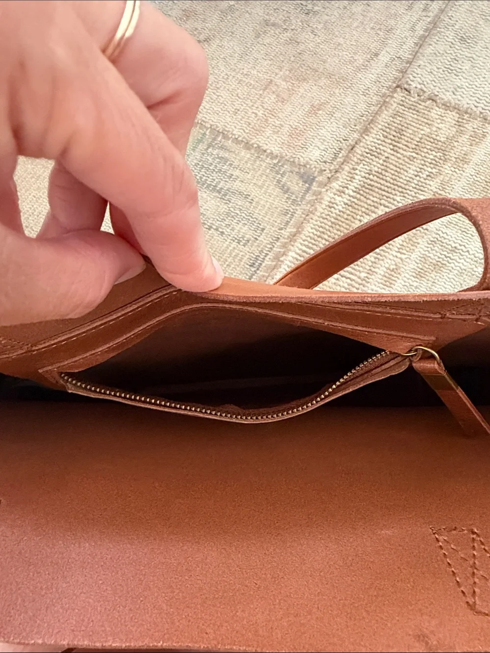 Madewell smooth cognac