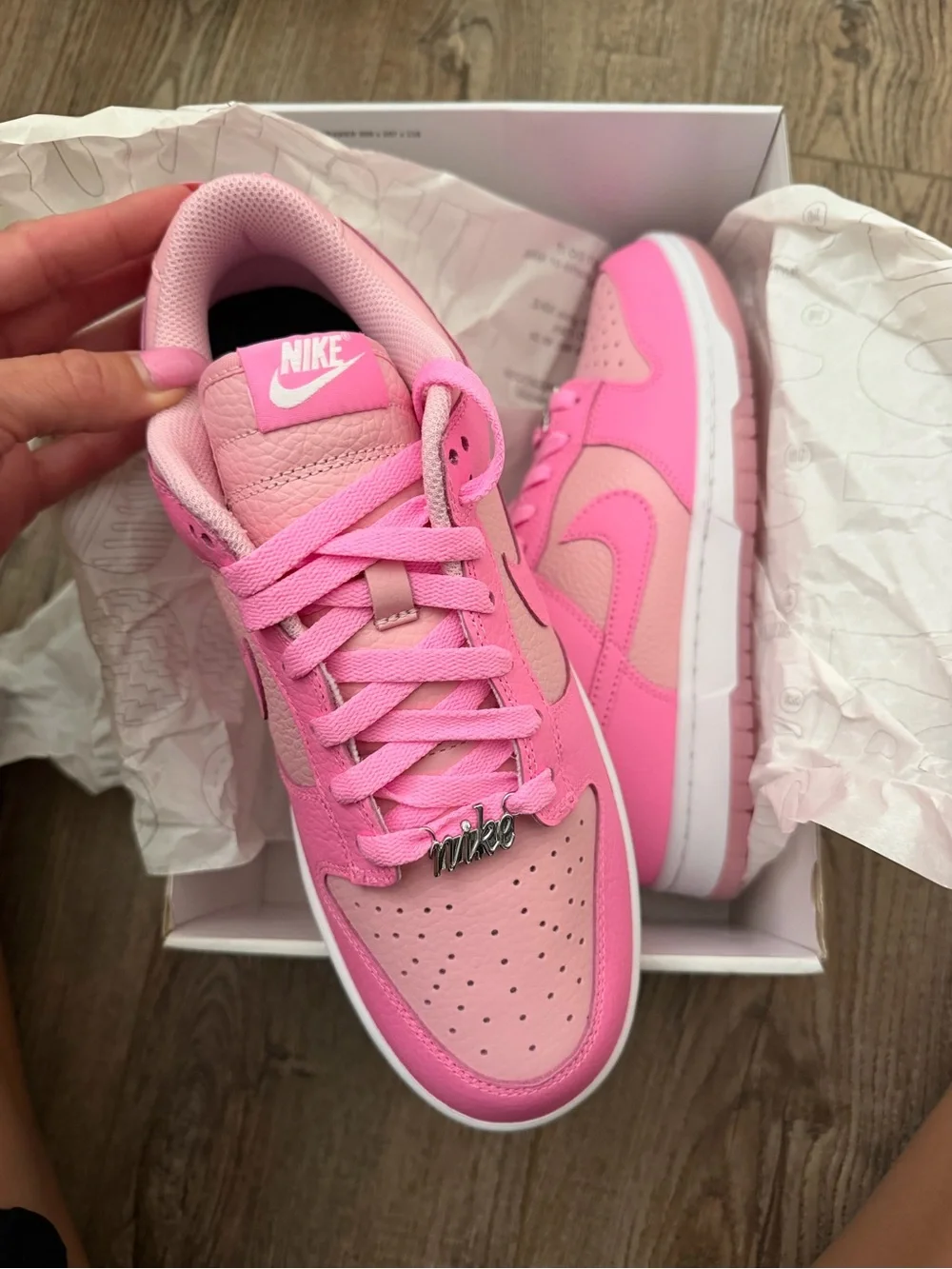 Nike By You Dunk Low Pink Sneakers Women’s 9.5 – Never Worn