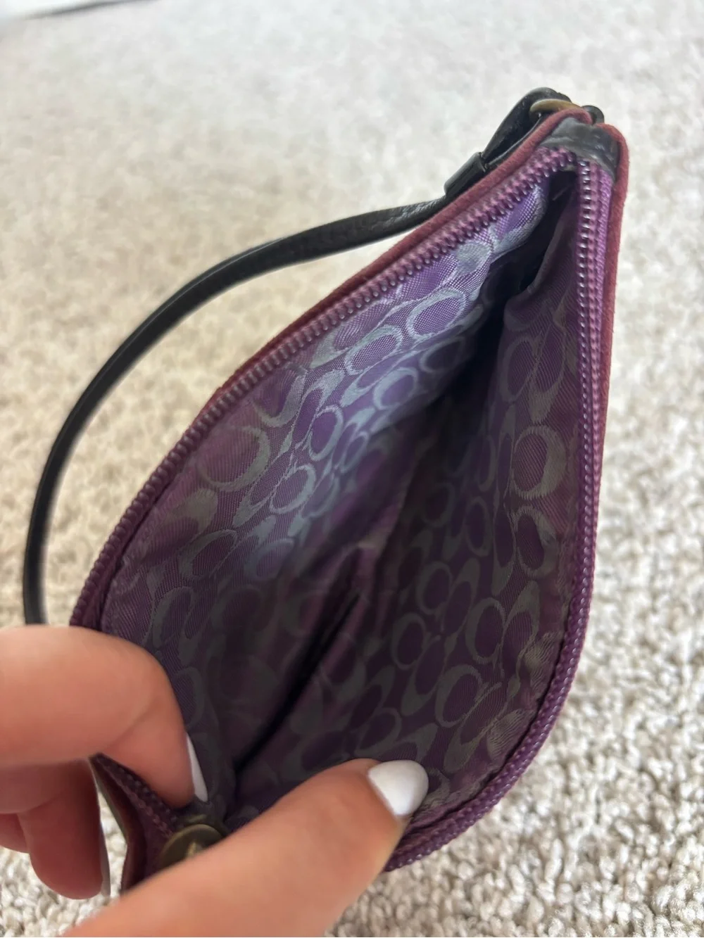 Coach compact wristlet