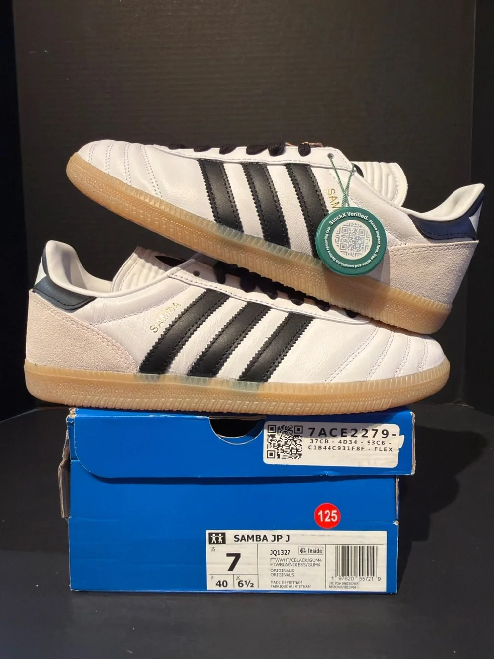 adidas Samba JP Men’s Sneakers - White / Black / Gum 7M/8W