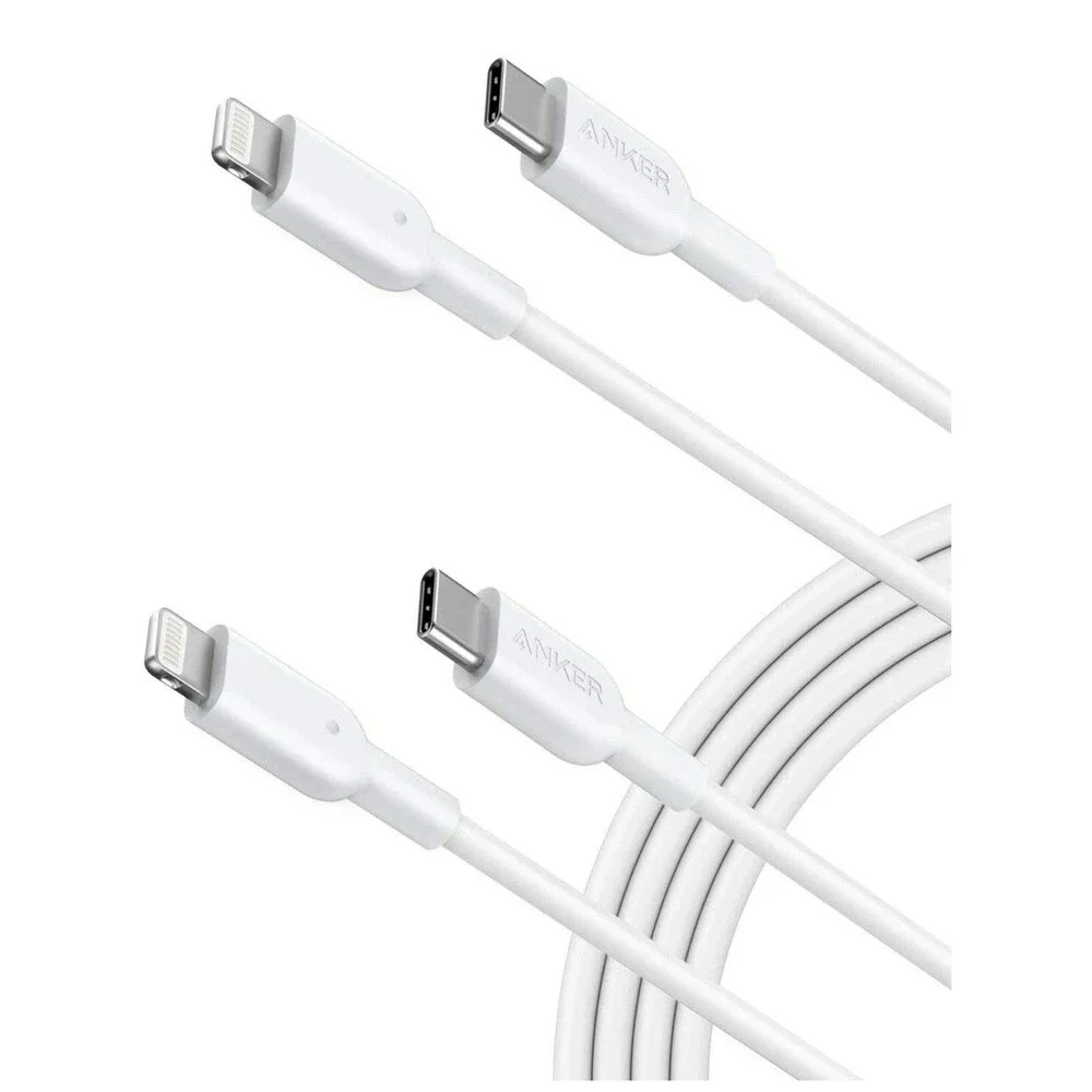 Anker USB C to MFi Certified Lightning Cable [10ft, 2-Pack] Powerline II iPhone