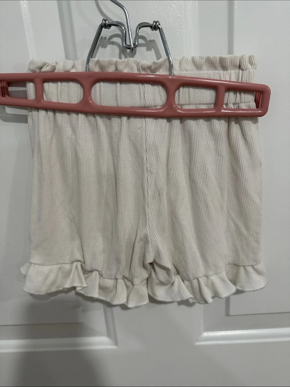 Lola + The Boys cream ribbed