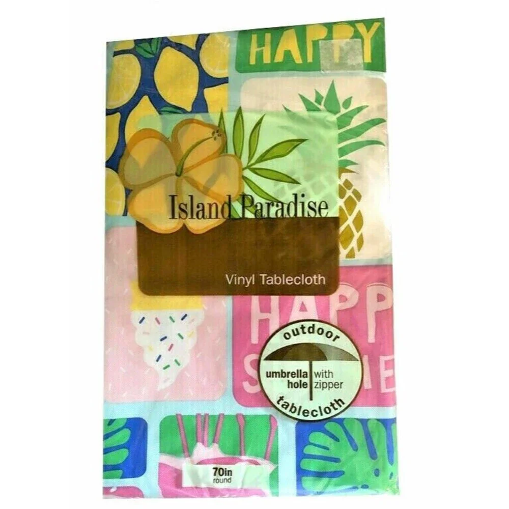 Summer Fun tablecloth zipper