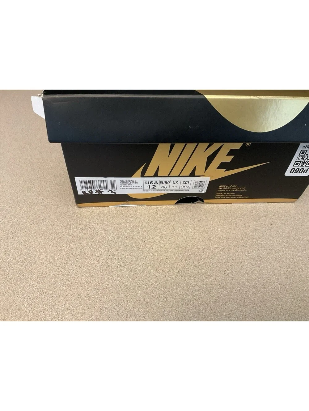 Mens Nike Air Jordan 1 Retro Low Xuanwu Year Of The Snake Shoes. Size 12. Nice!