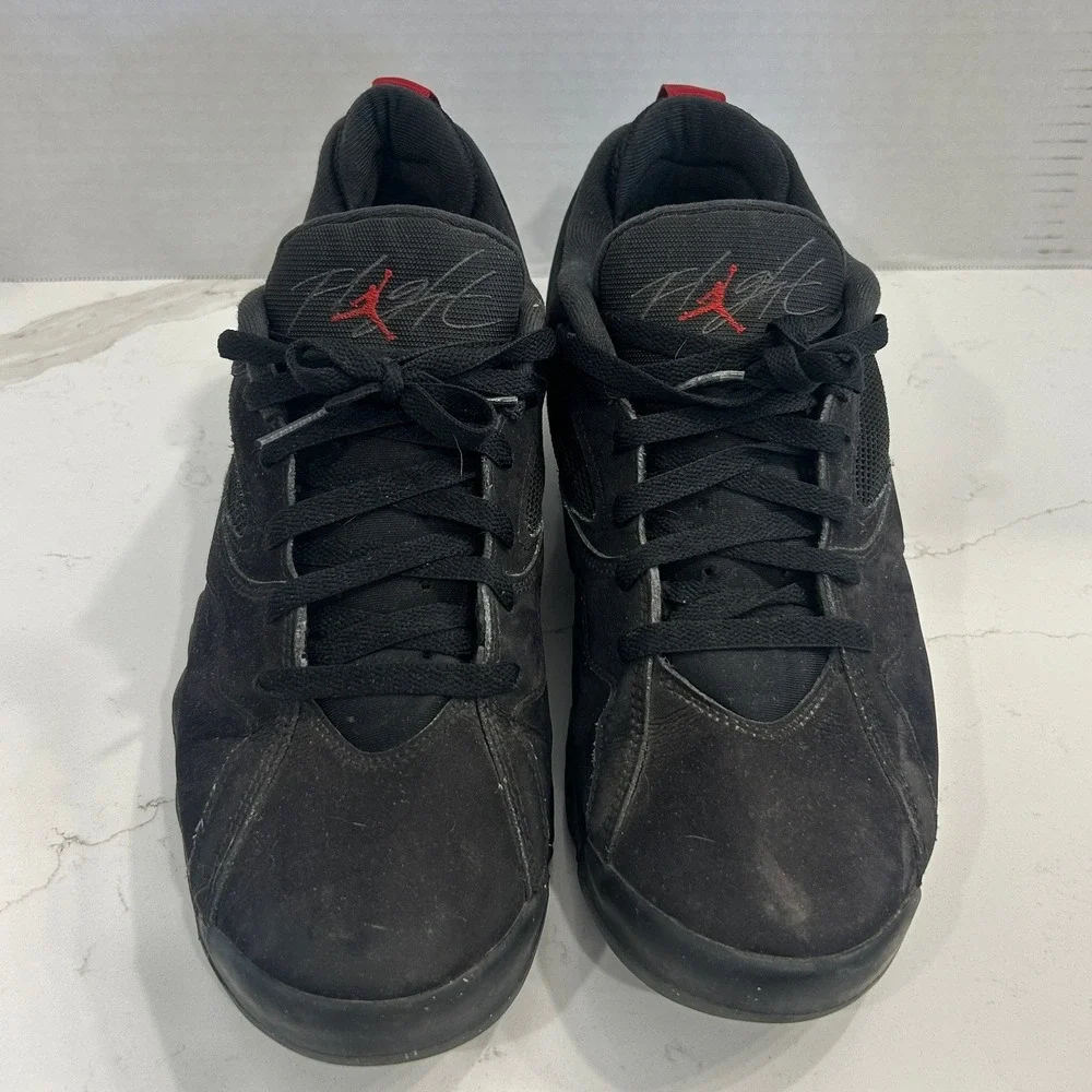 Jordan Flight Origin 4 Basketball Shoes Mens 10.5 Black Red Sneakers HQ3950-006