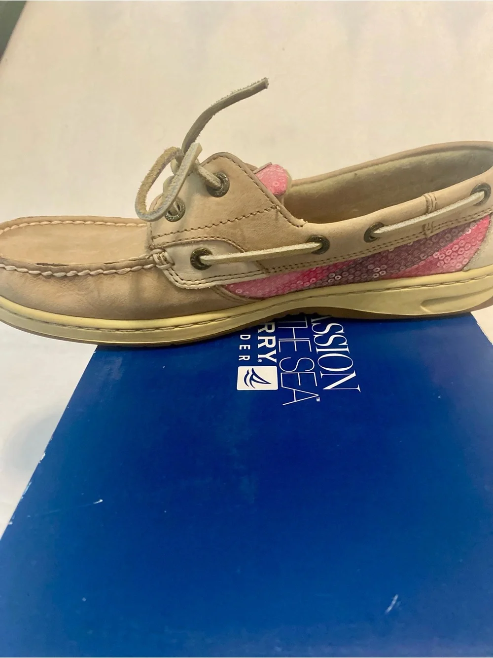 Sperry bluefish linen