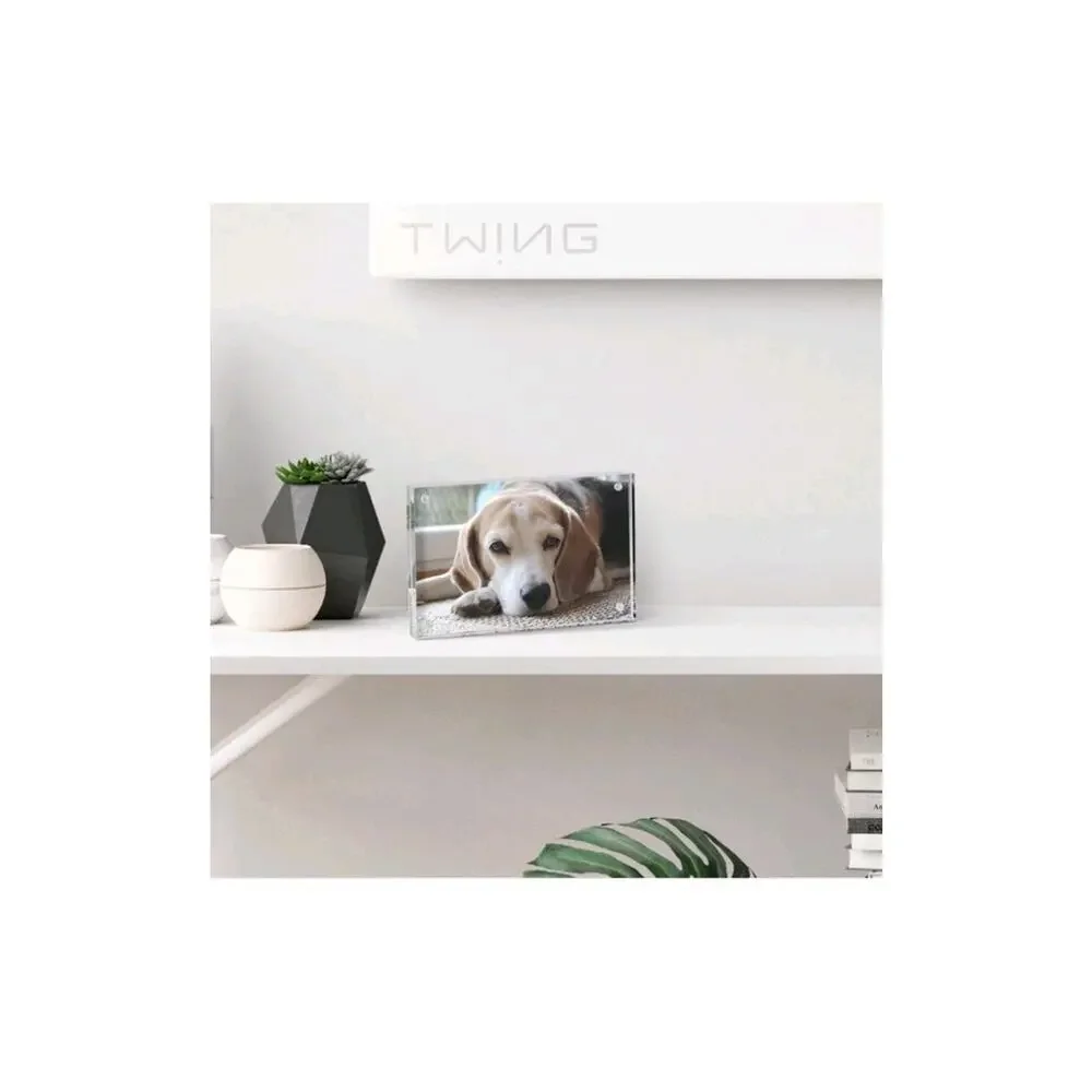 Acrylic Picture Frame 5x7, 5x7 Acrylic Frame 3 Pack Horizontal Magnet Double ...