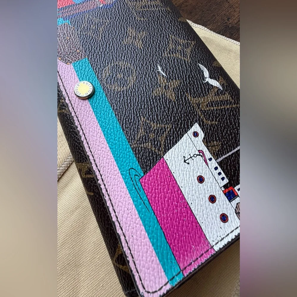 Louis Vuitton Transatlantic Illustre Sarah Wallet Monogram Rose Ballerine
