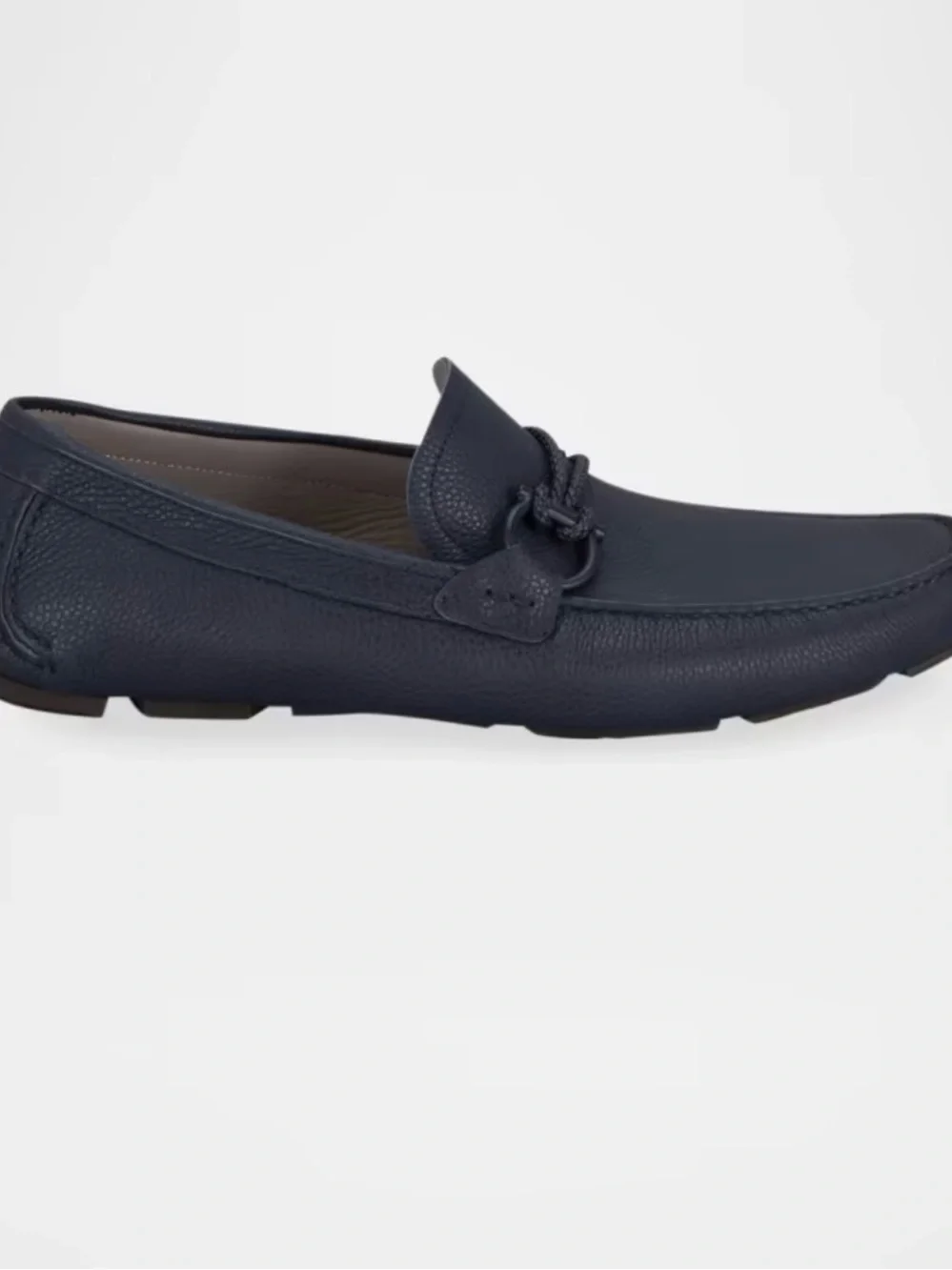 Salvatore Ferragamo pebbled navy