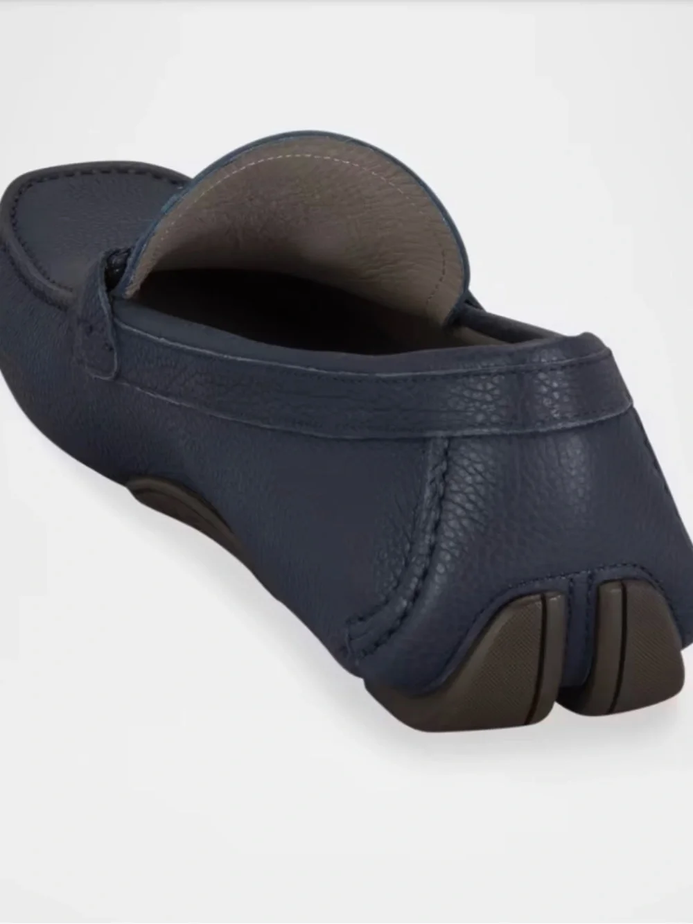 Salvatore Ferragamo pebbled navy