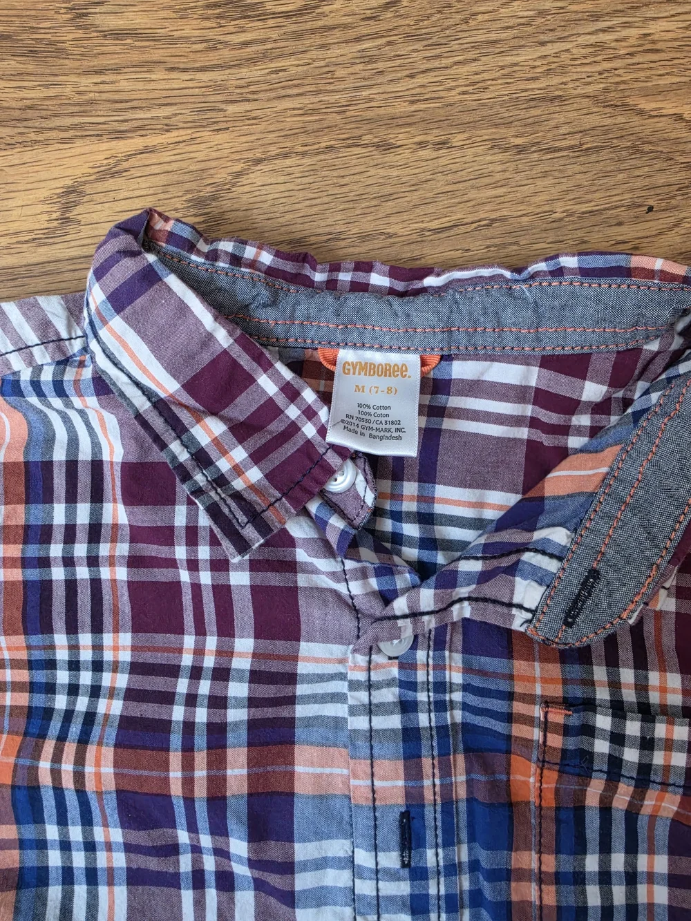 Gymboree wear sleeve button