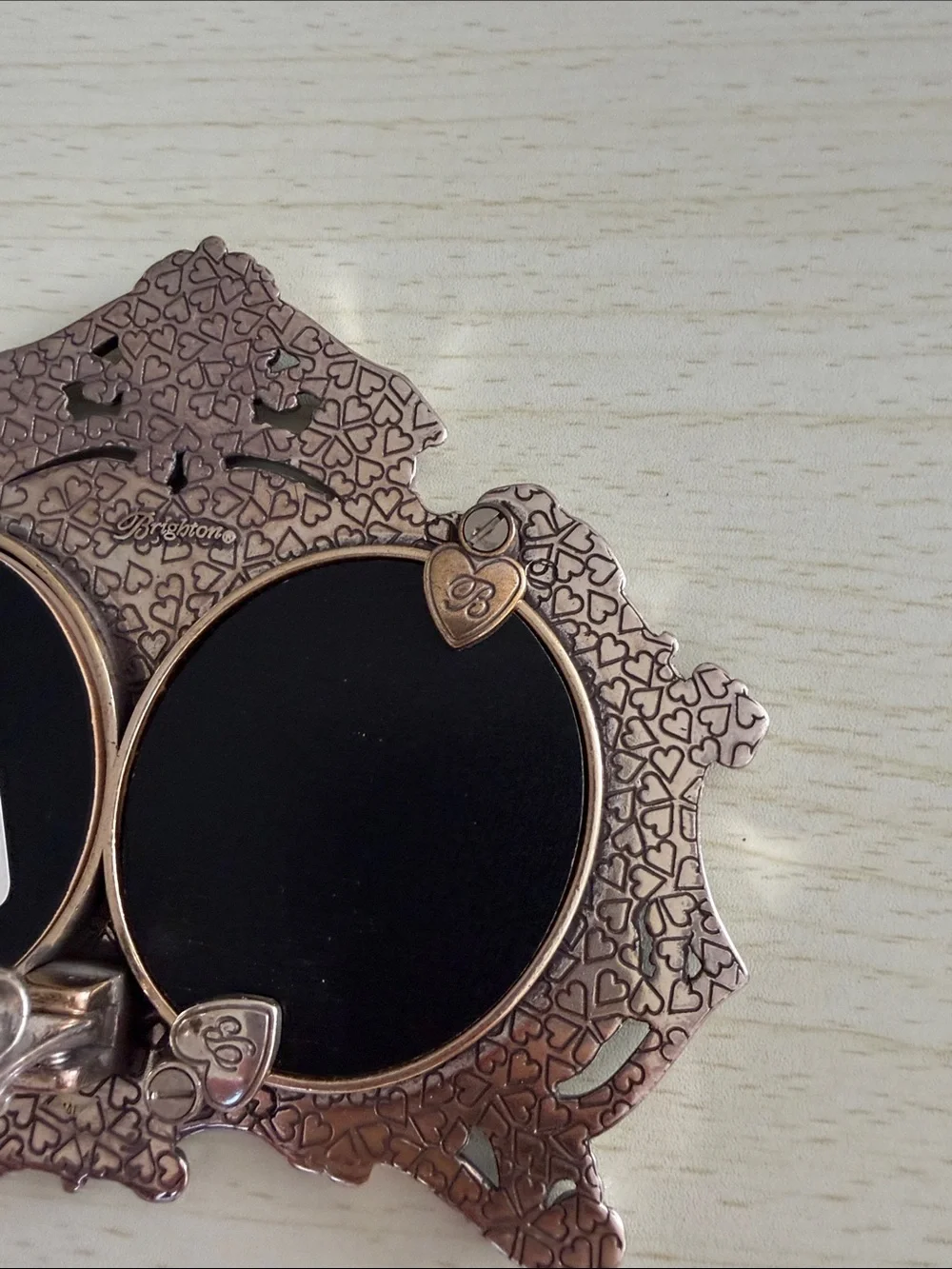 Brighton Ornate Double Photo Frame - Silver Finish