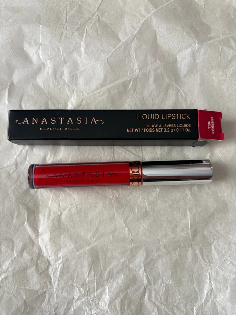 Anastasia Beverly Hills ABH Liquid Lipstick American Doll Classic Red NIB
